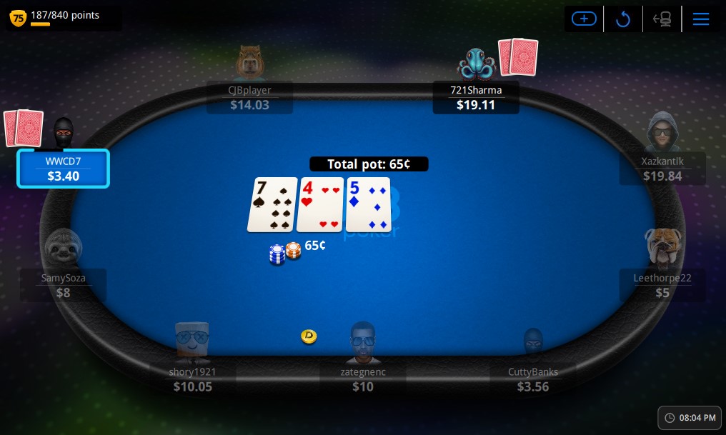 888 Poker Table Theme