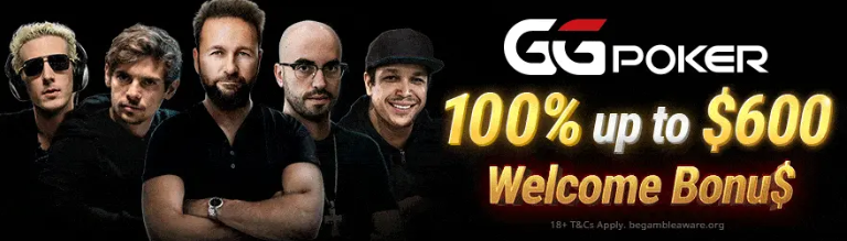 GG Poker Welcome Bonus $600